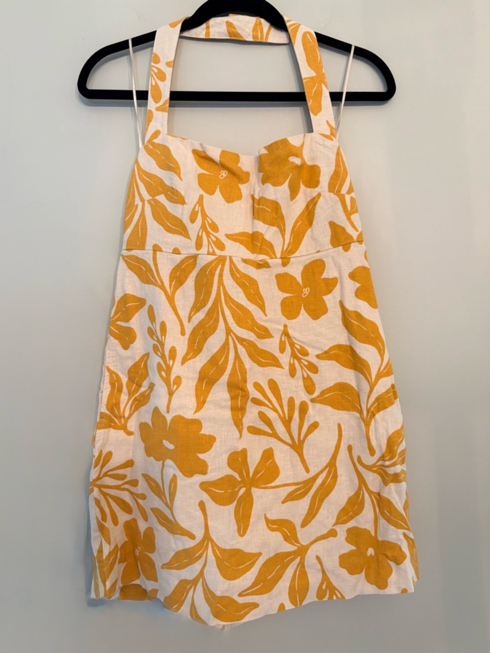 Abercrombie & Fitch Women's
Halter Linen-Blend Mini Dress